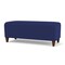 Lesro Siena Lounge Reception Loveseat Bench, Walnut, OH Cobalt Upholstery SN6001 - alternate 2